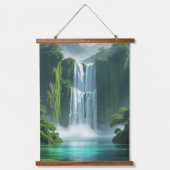 威厳のある数々の滝 吊り下げ型タペストリー (正面)