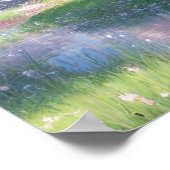 威厳のある桜流 ポスター (角)