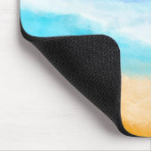 威厳のある海波砂浜 マウスパッド (コーナー)