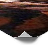 威厳のある海絵画波 ポスター (角)