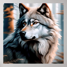 威厳のある狼：野生の魂 ポスター