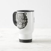 「威厳のある献上品：はっきりしたパパのためのTiger Word Art Mug トラベルマグ (正面左)
