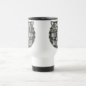 「威厳のある献上品：はっきりしたパパのためのTiger Word Art Mug トラベルマグ (中央)