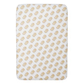 威厳のある王冠の可愛らしい猫 バスマット (正面縦)