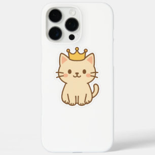 威厳のある王冠の可愛らしい猫 iPhone 16 PRO MAXケース