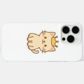 威厳のある王冠の可愛らしい猫 Case-Mate iPhoneケース (裏面 (横))