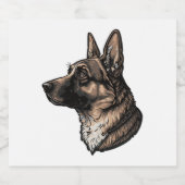 威厳のある羊飼い スパークリングワインラベル (シングルラベル)