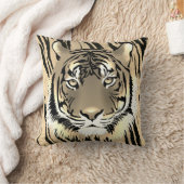 威厳のある虎 クッション (ブランケット)