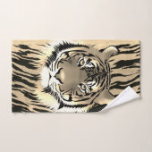 威厳のある虎 バスタオルセット (ハンドタオル)