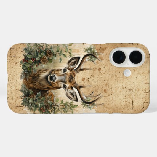 威厳のある角付き鹿の自然 Case-Mate iPhoneケース (裏面 (横))