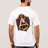 威厳のある象徴:王冠のワシとはっきりした Tシャツ (裏面)