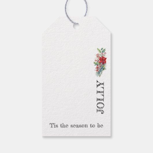 威厳のある贈り物と黒サンタ,木 ギフトタグ (裏面)