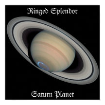 威厳のある金ゴールド土星惑星