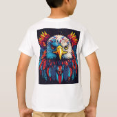 「威厳のある飛行」 Tシャツ (裏面)