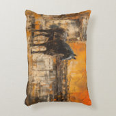 威厳のある馬の抽象芸術 アクセントクッション (正面(垂直))