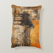 威厳のある馬の抽象芸術 アクセントクッション (裏面(縦))