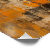 威厳のある馬の抽象芸術 ポスター (コーナー)