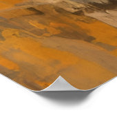 威厳のある馬の抽象芸術 ポスター (角)