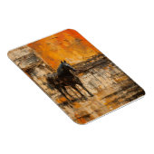 威厳のある馬の抽象芸術 マグネット (右側)