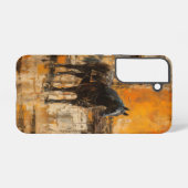 威厳のある馬の抽象芸術 SAMSUNG GALAXYケース (裏面横)