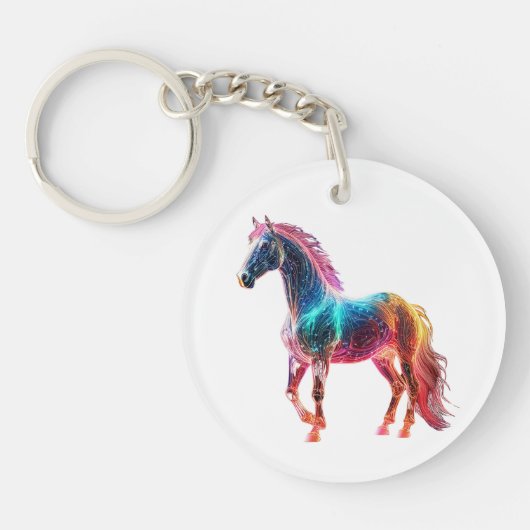 威厳のある馬 キーホルダー (正面)