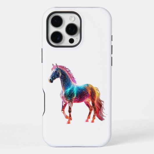 威厳のある馬 iPhoneケース (裏面)