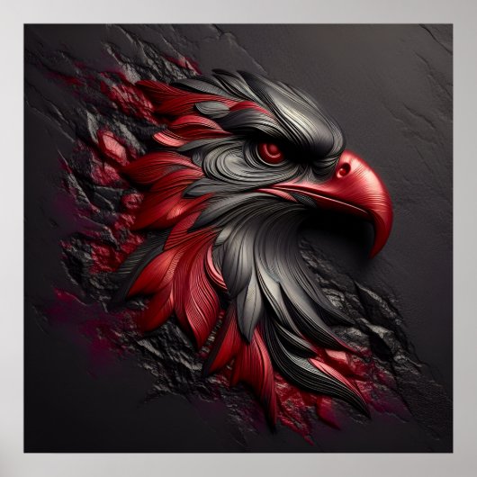 威厳のある鷲の視線 ポスター (正面)