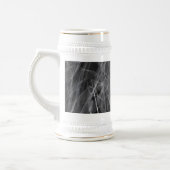 威厳のある鹿in the Wilderness - Black&White Art ビールジョッキ (左)