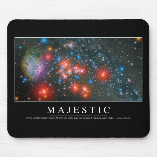 威厳のある:感動的引用文 マウスパッド (正面)