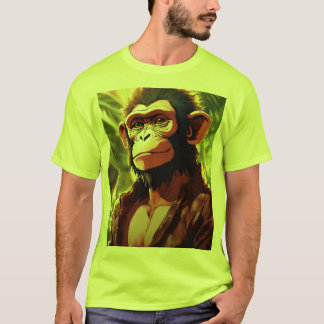 威厳のある(昆虫)オオカバマダラ、モナーク: Monkey KingPrinted T-ShirT Tシャツ