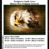 威厳のあるBald Eagle、油スタイルアートEF5Lデコページ 薄葉紙