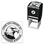 威厳のあるBald Eagle Head #5図書名 セルフインキングスタンプ (インサイチュ)