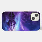 威厳のあるMountainview Apple iPhone 13，タフ iPhoneケース (裏面横)