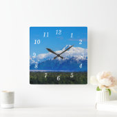 威厳のあるMt McKinley壁時計 スクエア壁時計 (ホーム)