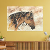 威厳のあるMustangs by BiHrLe Canvas Print キャンバスプリント (インサイチュ (リビング))