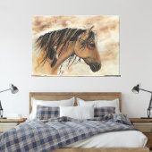 威厳のあるMustangs by BiHrLe Canvas Print キャンバスプリント (インサイチュ (寝室))
