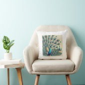 威厳のあるPeacocks - 鮮やか Feather Display枕 クッション (椅子)
