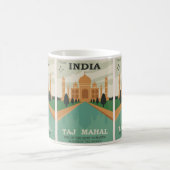 威厳のあるTaj Mahal:インド旅行 モーフィングマグカップ (中央)