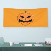 威嚇するジャック・オランタン・ハロウィーン 横断幕 (トレードショー)
