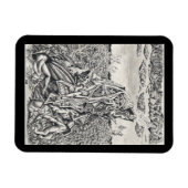 威嚇、インクスケッチフレキシブル マグネット (横)