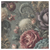 威圧的な開花 – ゴシック様式のステートメントのタイル ファブリック (クローズアップ)