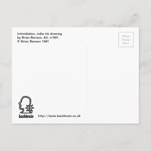 威迫 ポストカード (裏面)