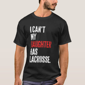 娘おもしろいにラクロスは無い Tシャツ