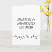 娘おもしろいの息子からの父の日のカードパパ カード (黄色い花)