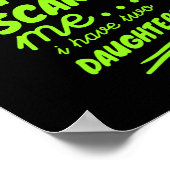 娘おもしろい母の母への贈り物 ポスター (角)