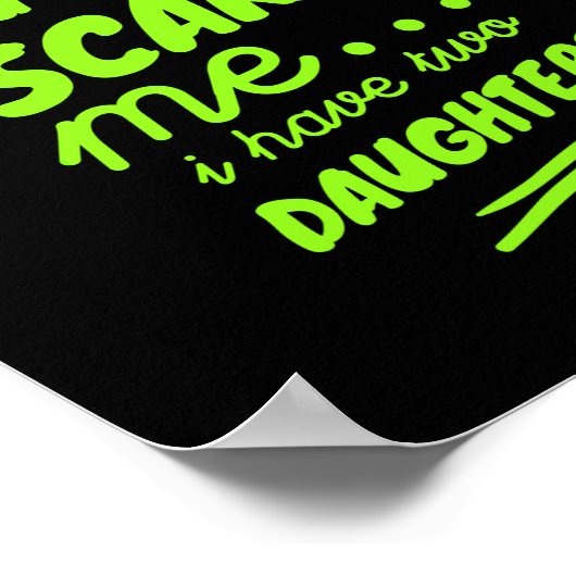 娘おもしろい母の母への贈り物 ポスター (角)