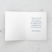 娘および義理の息子のメリークリスマスカード シーズンカード (内部)