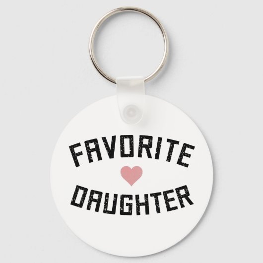 娘お気に入りのの家族の懇親会ギフトおもしろい キーホルダー (正面)