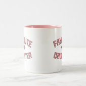 娘お気に入りのの家族の懇親会ギフトおもしろい ツートーンマグカップ (中央)
