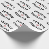 娘お気に入りのの家族の懇親会ギフトおもしろい ラッピングペーパー (角)